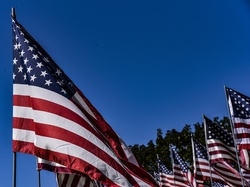 USA American flag for Voting, election greeting, posters and scrapbook