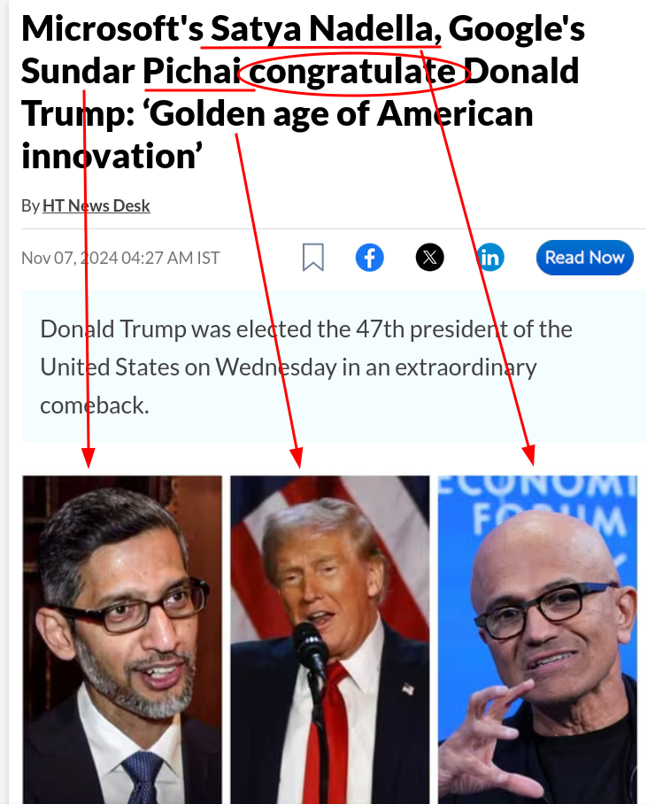 Microsoft's Satya Nadella, Google's Sundar Pichai congratulate Donald Trump: ‘Golden age of American innovation’