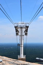 Cable lift at Stone Mountain Park Georgia, USA