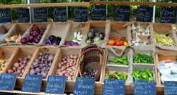 Vegetables for sale at outdoor market place