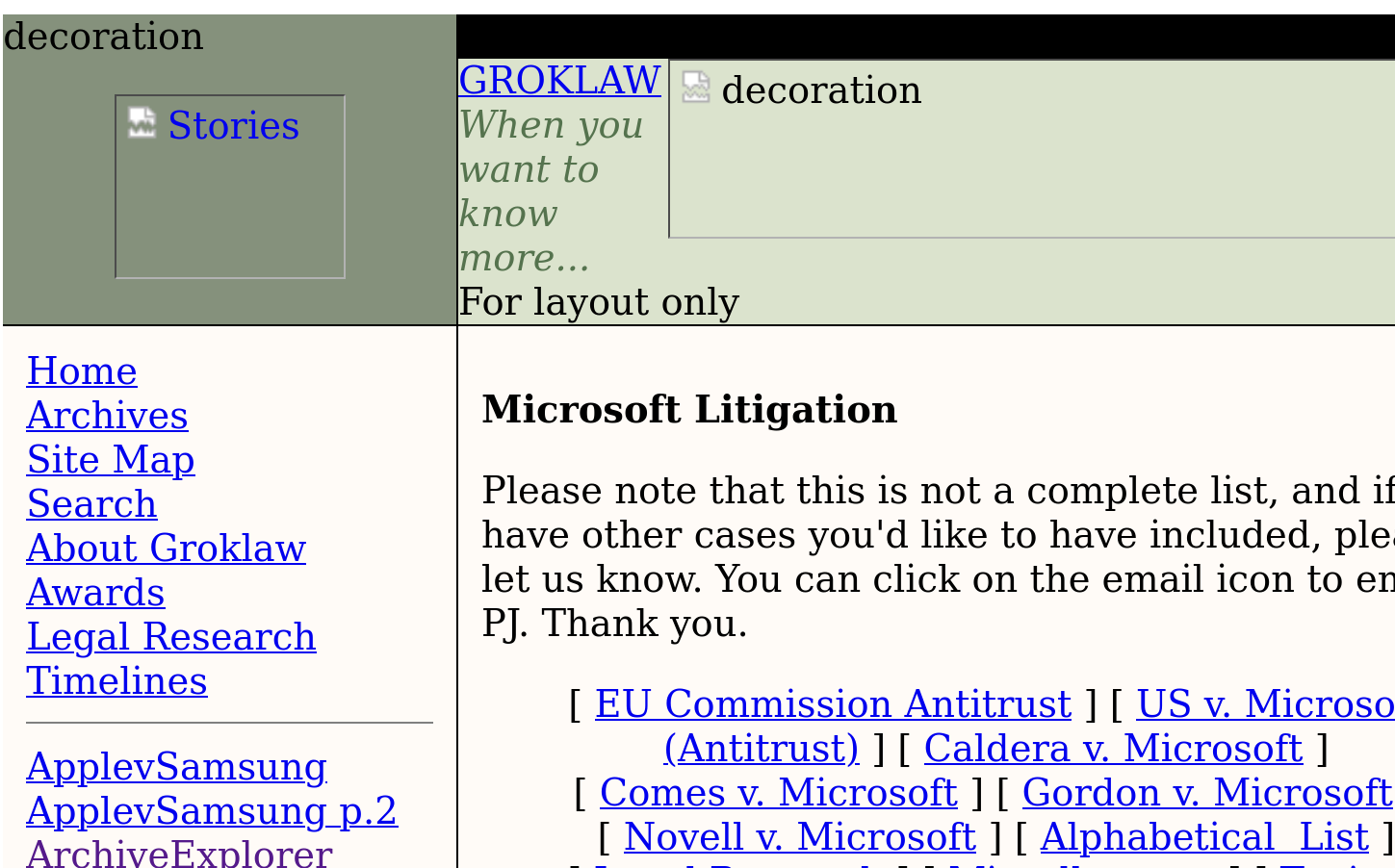 Microsoft Litigation