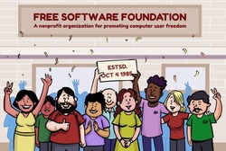 The Free Software Foundation (FSF) is incorporated with Richard Stallman as president