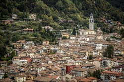 Landscape on the city of Clusone
