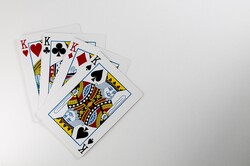 Four playing cards
