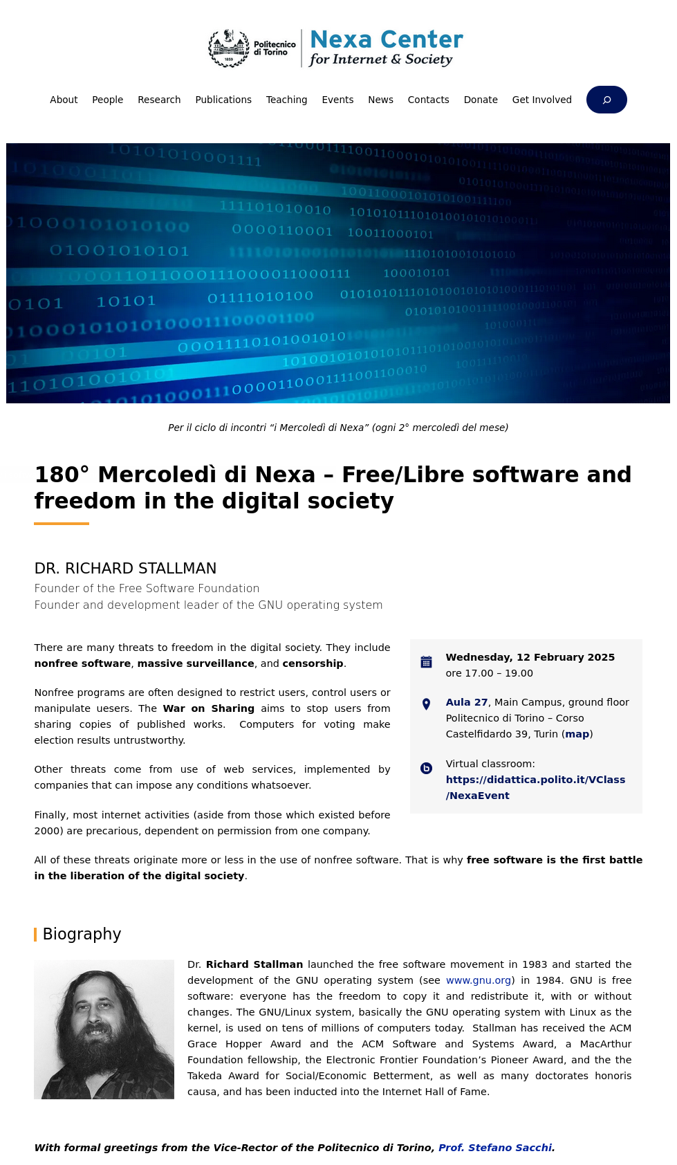 Libre software and freedom in the digital society