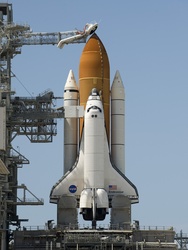 Space Shuttle Endeavour on the Launch Pad