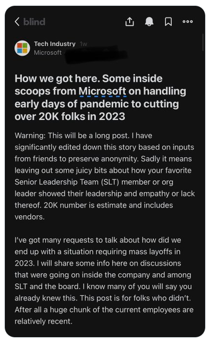 decisions behind the mass layoffs