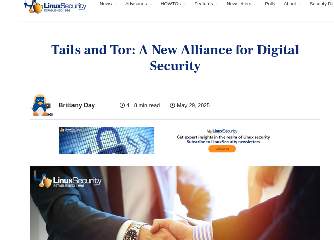Tails and Tor: A New Alliance for Digital Security