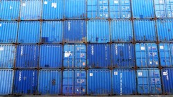 Pile of containers
