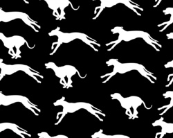 Dashing great Dane dogs wallpaper seamless pattern background