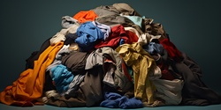 Huge pile of dirty laundry on the floor