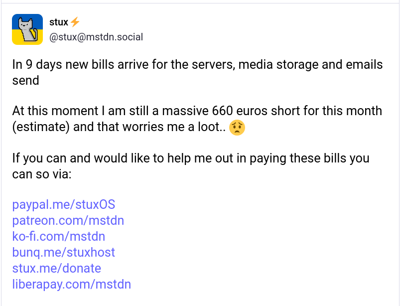 In 9 days new bills arrive for the servers, media storage and emails send