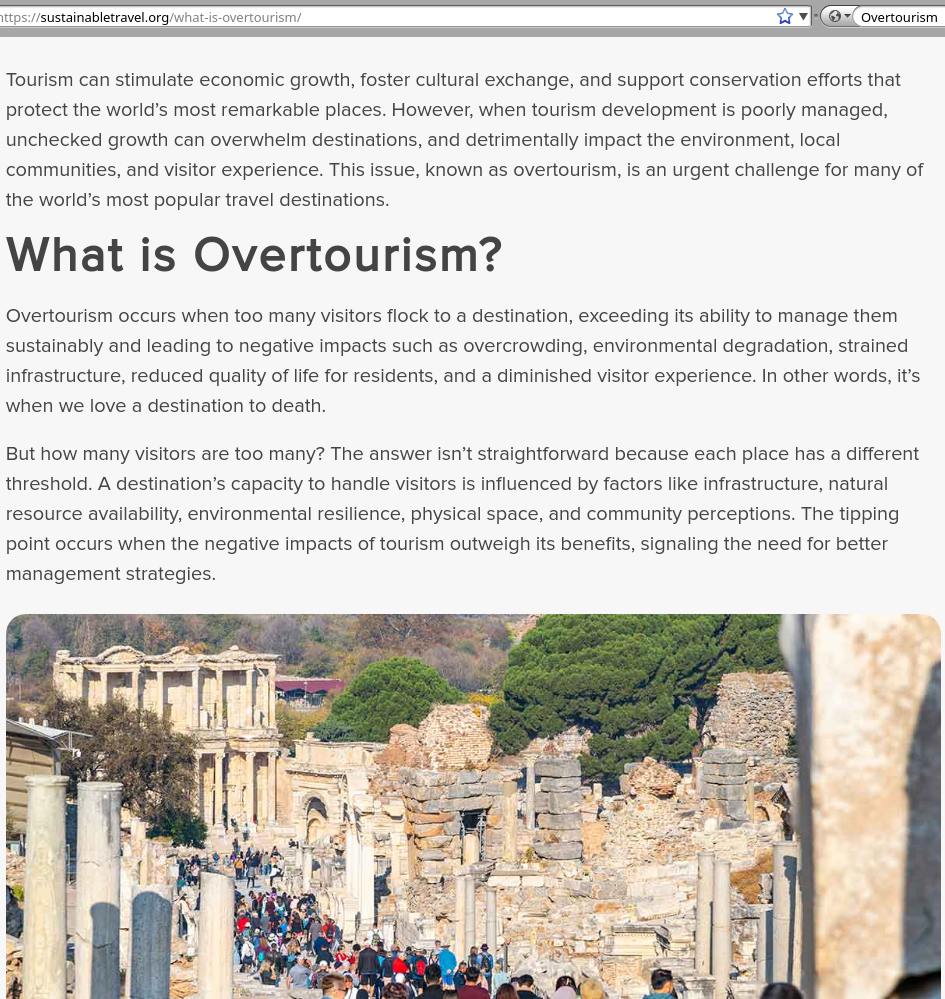 What is Overtourism?