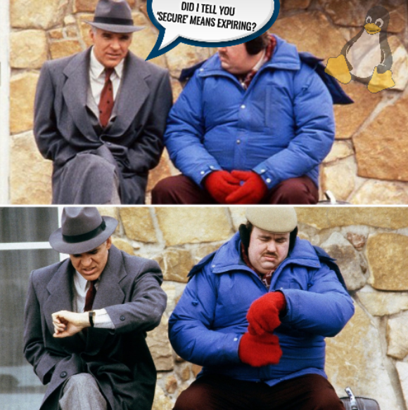 Did I tell you 'secure' means expiring?