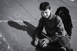 Teenager, Guy, Wings