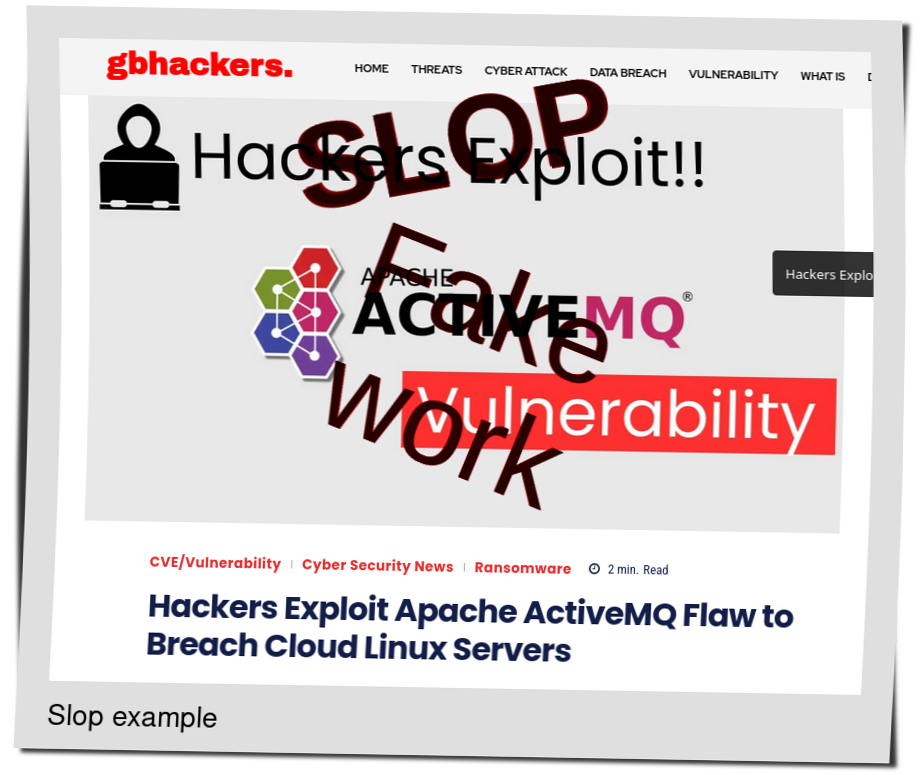 Slop or fake: Hackers Exploit Apache ActiveMQ Flaw to Breach Cloud Linux Servers