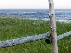 Waterfront Landscape on Gulf St-Laurent, Aguanish, Quebec, Canada