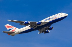 Passenger aircraft in the sky