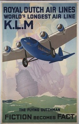 Vintage KLM Airline Poster