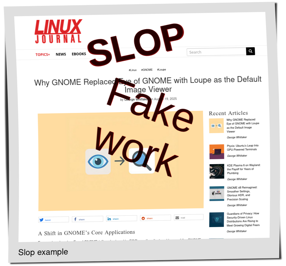Slop or fake: Why GNOME Replaced Eye of GNOME with Loupe as the Default Image Viewer