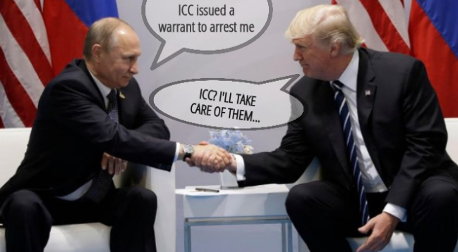 ICC issued a warrant to arrest me; ICC? I'll take care of them...