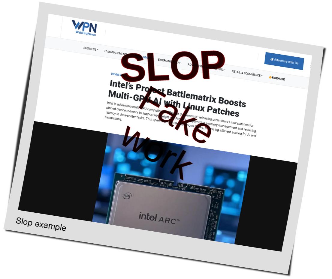 Slop or fake: Intel’s Project Battlematrix Boosts Multi-GPU AI with Linux Patches