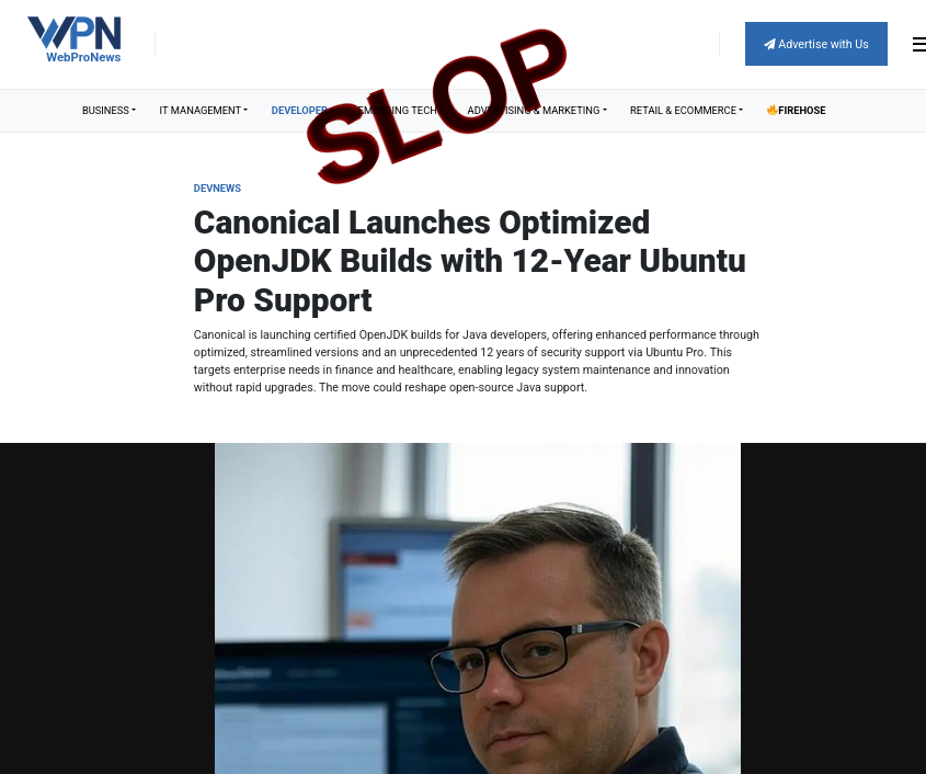 Slop or fake: Canonical Launches Optimized OpenJDK Builds with 12-Year Ubuntu Pro Support