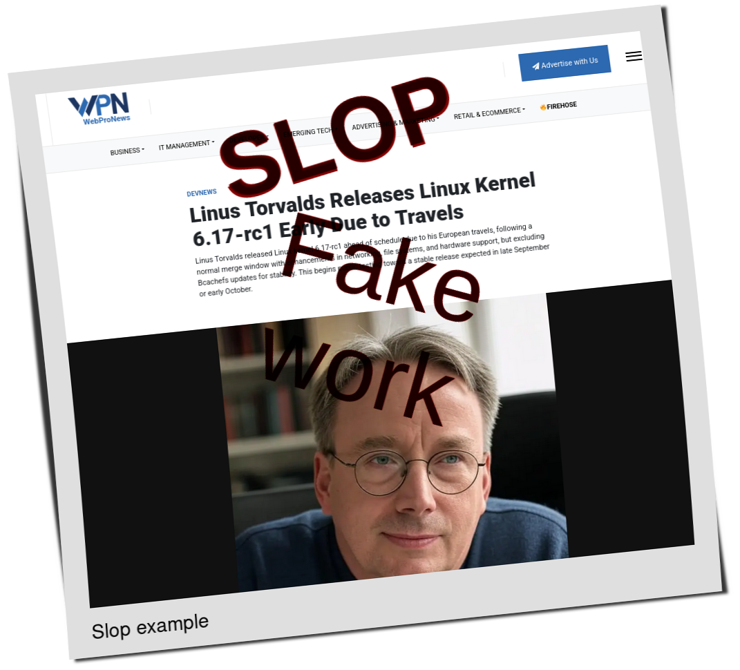 Slop or fake: Linus Torvalds Releases Linux Kernel 6.17-rc1 Early Due to Travels