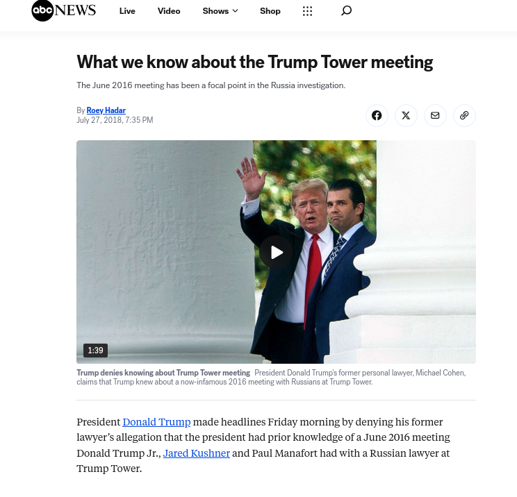 What we know about the Trump Tower meeting