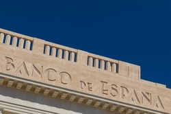 Spanish bank sign on a building