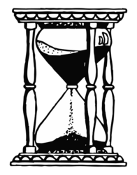 Heraldic hourglass