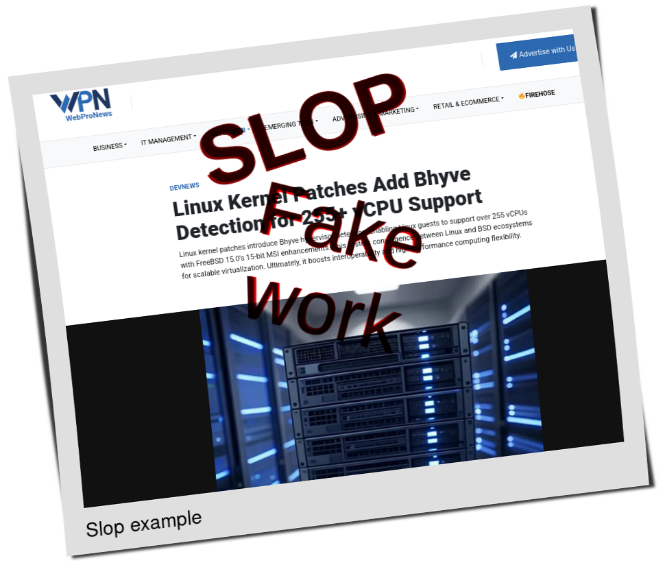Slop or fake: Linux Kernel Patches Add Bhyve Detection for 255+ vCPU Support