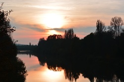 Sunset On The River