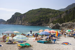 People having a good time on the beach