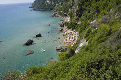 Beautiful small beach in Corfu