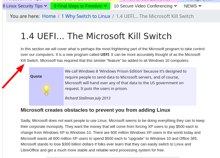 UEFI... The Microsoft Kill Switch
