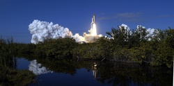 Final liftoff of the space shuttle Columbia