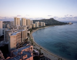 Aerial View of Waikiki Beach in Honolulu, Hawaii