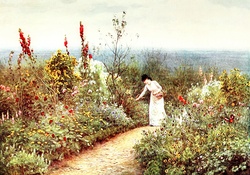 Vintage public domain Helen Allingham painting
