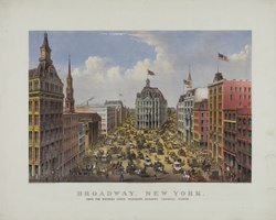 Broadway, New York, Vintage Art