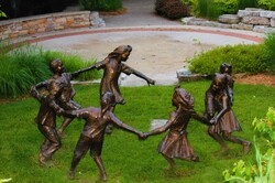 Bronze Children Statues