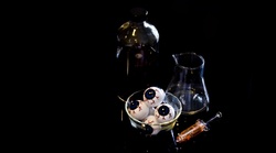 Lab Beaker And Eyeballs