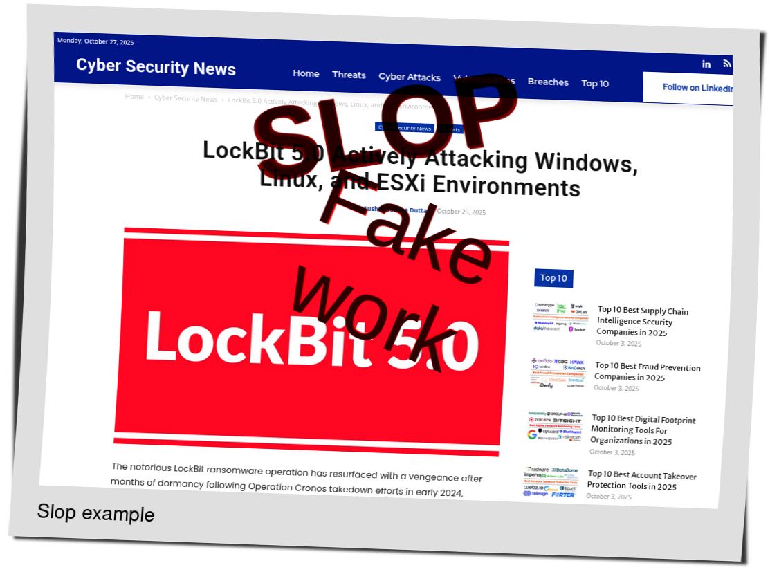 Slop or fake: LockBit 5.0 Actively Attacking Windows, Linux, and ESXi Environments