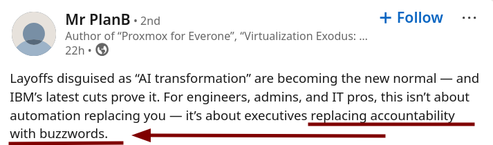 this isn’t about automation replacing you — it’s about executives replacing accountability with buzzwords