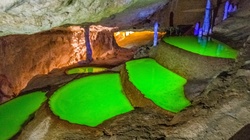 Pools in Cova de Can Marca, Ibiza
