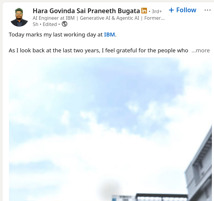 Hara Govinda Sai Praneeth Bugata