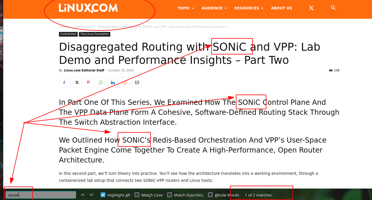 Disaggregated Routing with SONiC and VPP: Lab Demo and Performance Insights – Part Two
