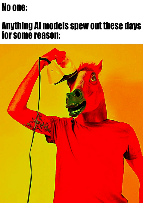 It's the work of P.I.S.S! [Plagiarised Information Synthesis System]