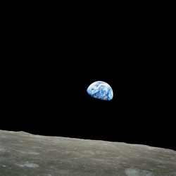 Planet Earth; Earth as seen from the moon