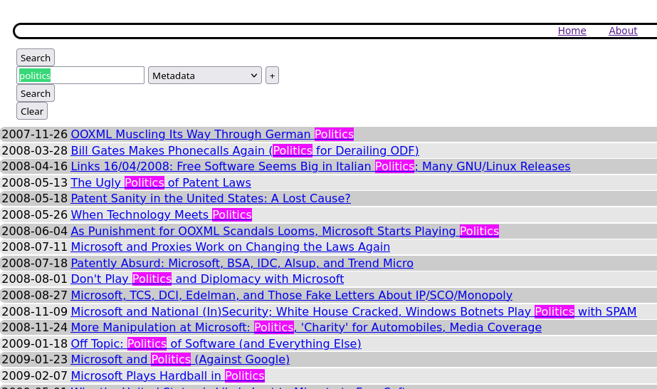 politics at techrights.org